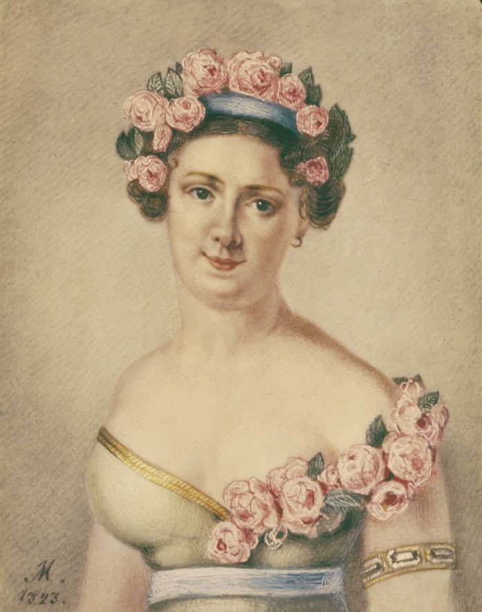 Авдотья Ильинична Истомина. Ф. Иордан. Гравюра. 1823 г.

