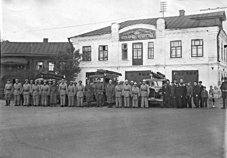 Пожарная часть Сормово город Горький 1950 год.