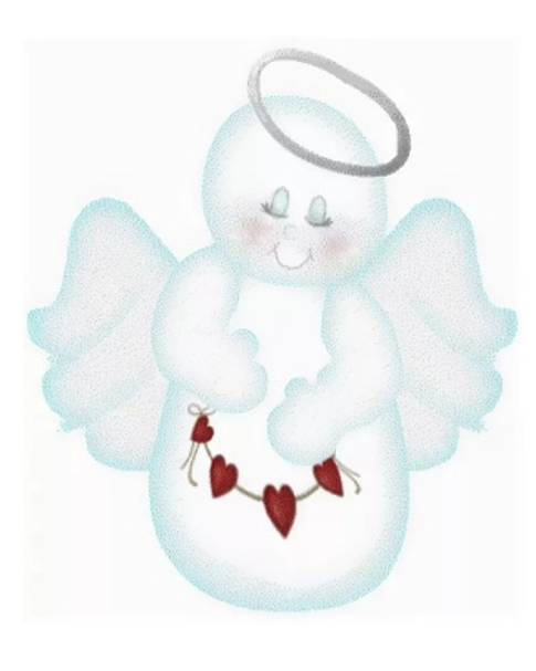Снеговик-ангел